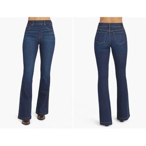 SPANX Flare Midnight Pull-on Stretch Denim Jeans 20327T $148 / Size 1X/1T X-Long